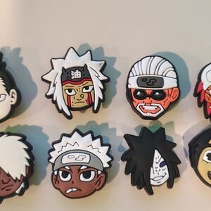 Naruto Croc Charms 8 Pk